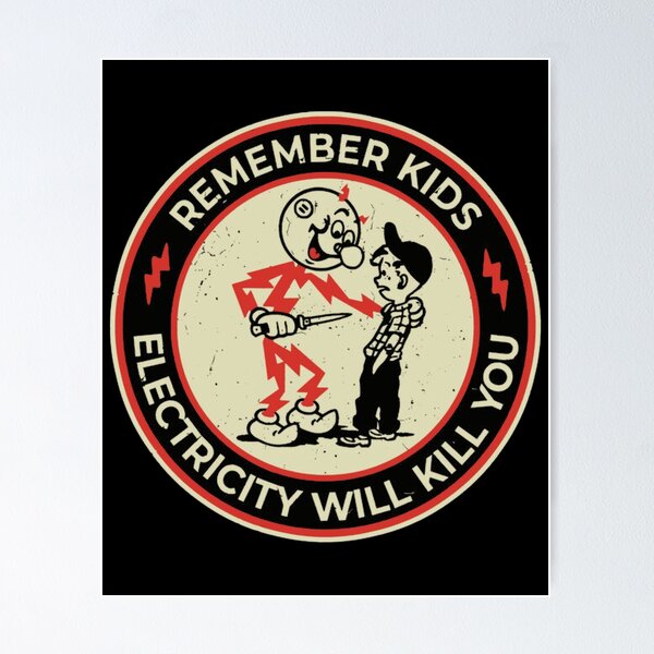 Item preview, Vintage Electricity Will Kill You Kids designed and sold by Morresia.
