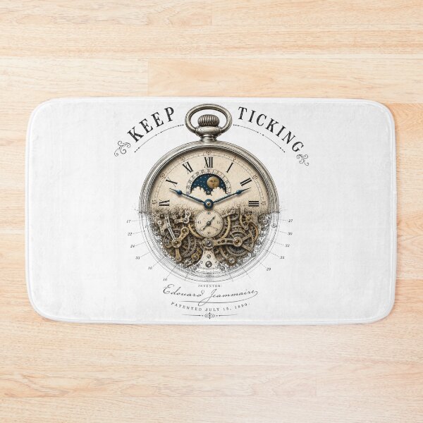 Item preview, Keep Ticking – Vintage Pocket Watch Patent Art designed and sold by thepatentstudio.