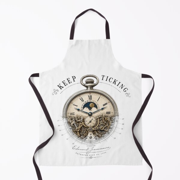 Item preview, Keep Ticking – Vintage Pocket Watch Patent Art designed and sold by thepatentstudio.