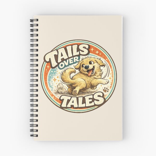 Item preview, Tails Over Tales Funny Dog Typography designed and sold by PunchDrop.