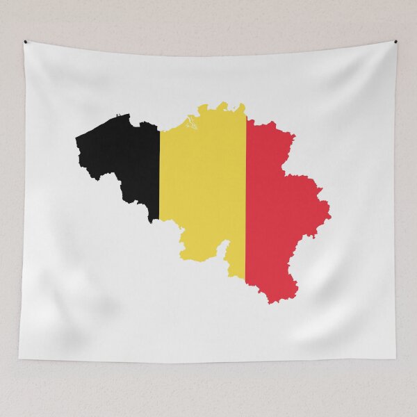 Item preview, Belgium Flag Map designed and sold by Inspirationmotivation.