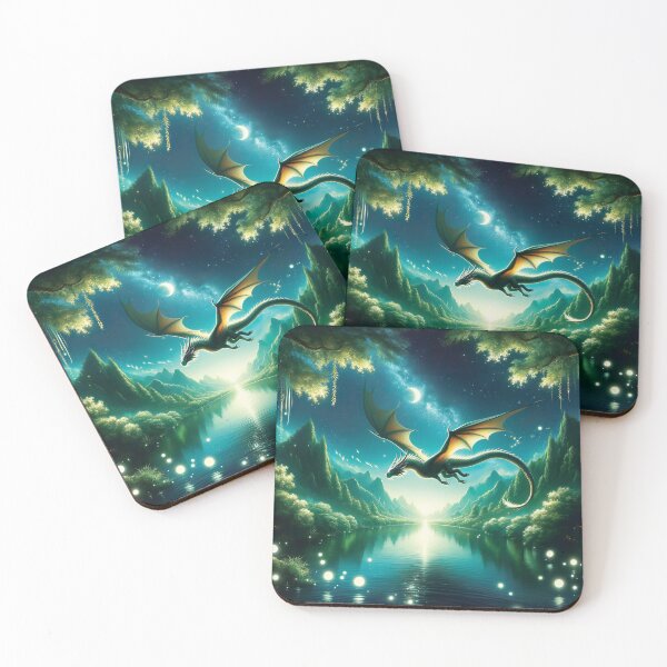 Item preview, Dragon Wings Embracing the Milky Way designed and sold by FriskyLemur.