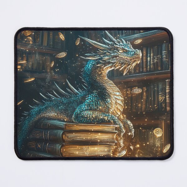 Item preview, Bookshelf Dragon Book Lover designed and sold by Art-Max.