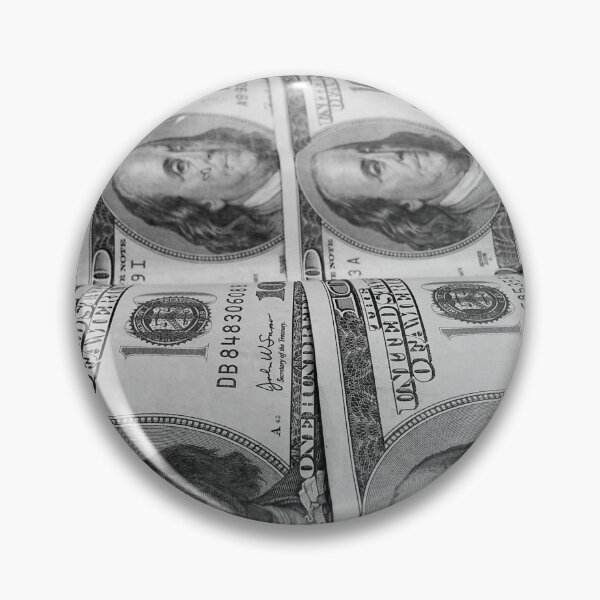 Item preview, Rolling in the Benjamins U.S. mint one hundred dollar bill sheet black and white photograph print designed and sold by Astrid Arkhangelsky.