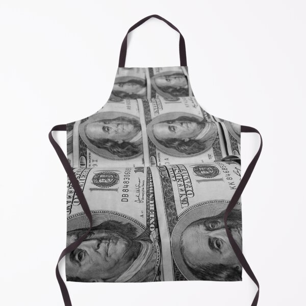 Item preview, Rolling in the Benjamins U.S. mint one hundred dollar bill sheet black and white photograph print designed and sold by Astrid Arkhangelsky.