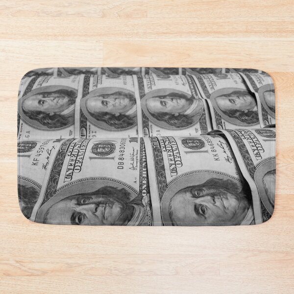 Item preview, Rolling in the Benjamins U.S. mint one hundred dollar bill sheet black and white photograph print designed and sold by Astrid Arkhangelsky.
