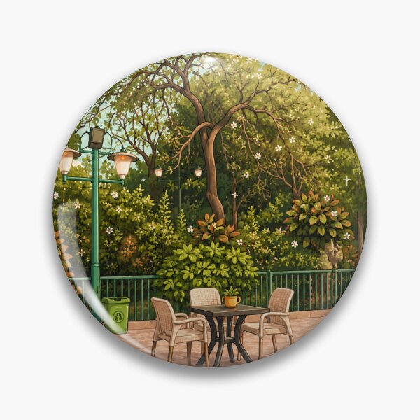 Item preview, Nile Garden Peaceful Terrace View designed and sold by LaylaArtStudio.