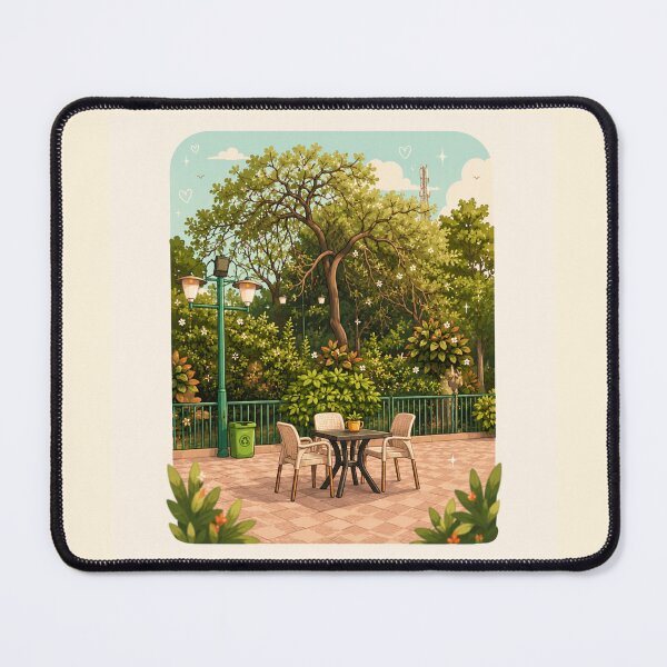 Item preview, Nile Garden Peaceful Terrace View designed and sold by LaylaArtStudio.