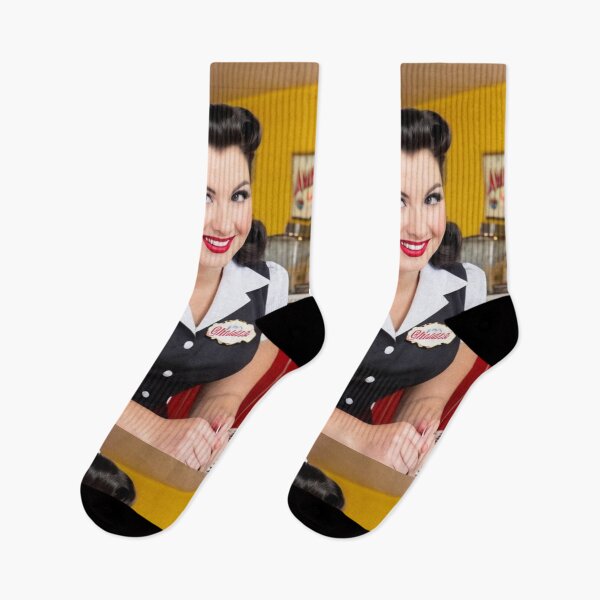Item preview, Cinema - Emblematic American Waitress, Nostalgic Diner Aesthetic designed and sold by Beat-It.
