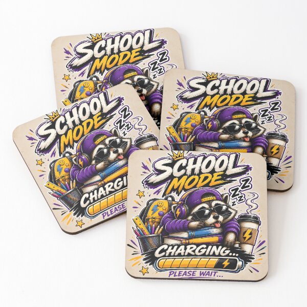 Item preview, School Mode Charging Funny Back to School Design designed and sold by OMdesign10.