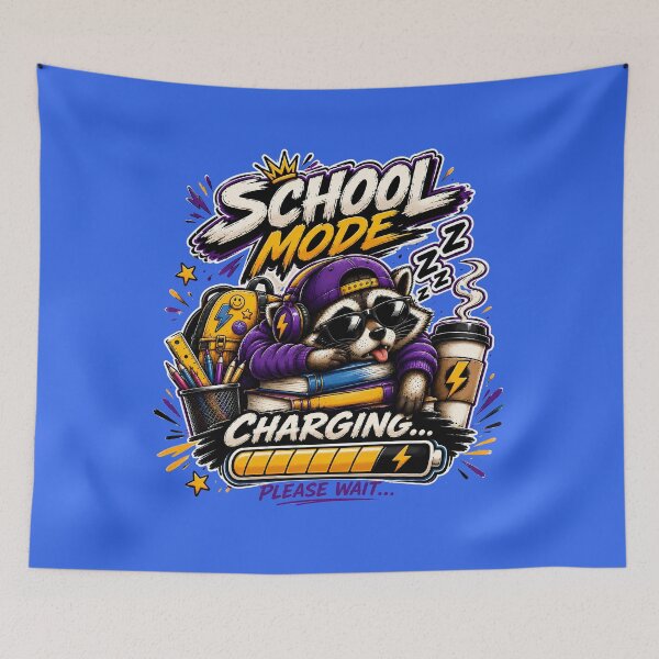 Item preview, School Mode Charging Funny Back to School Design designed and sold by OMdesign10.