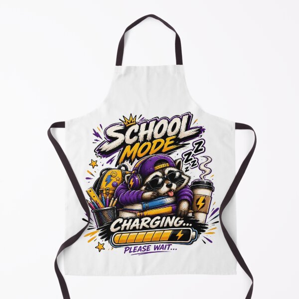 Item preview, School Mode Charging Funny Back to School Design designed and sold by OMdesign10.