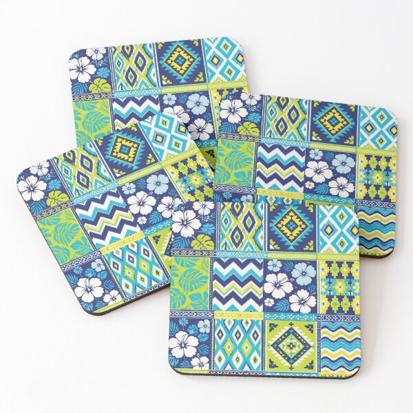Item preview, Vibrant Geometric and Floral Textile Pattern Design 2 designed and sold by Lucia Amaris Art.