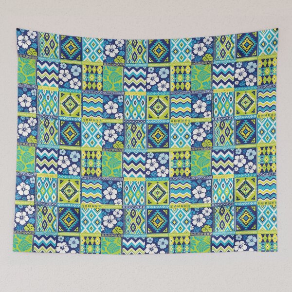 Item preview, Vibrant Geometric and Floral Textile Pattern Design 2 designed and sold by Lucia Amaris Art.