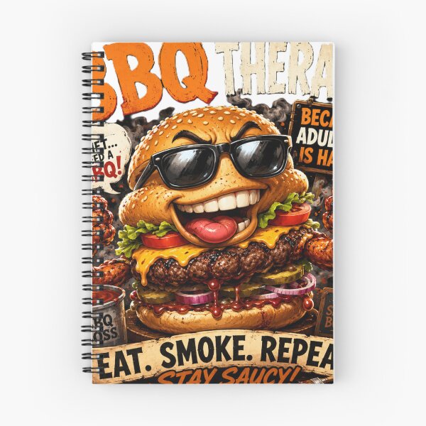 Item preview, BBQ Therapy - Funny Burger Adulting Is Hard BBQ Lover Quote  designed and sold by MY-Top-Shop.