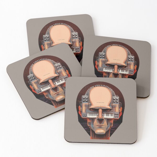 Item preview, analog robot head in retro-futuristic style designed and sold by Mike Kiev art.