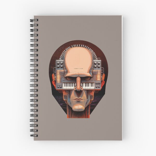 Item preview, analog robot head in retro-futuristic style designed and sold by Mike Kiev art.