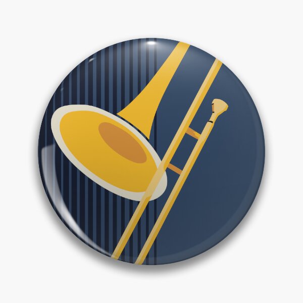 Item preview, Bauhaus Trombone Print | Mid-Century Modern Brass Instrument Art | Minimalist Jazz Decor | Abstract Music Print designed and sold by Studio pod Burom.