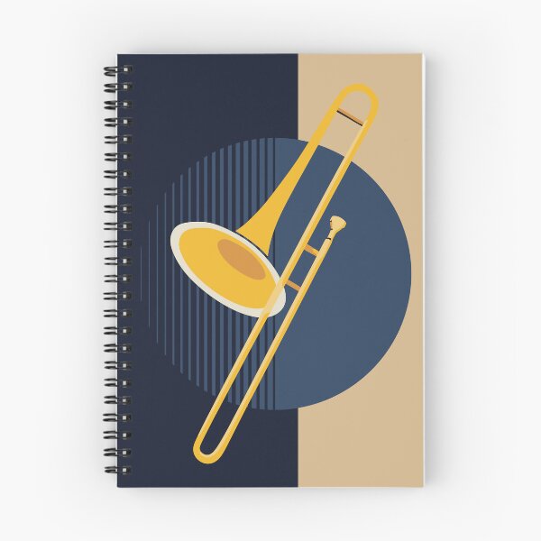 Item preview, Bauhaus Trombone Print | Mid-Century Modern Brass Instrument Art | Minimalist Jazz Decor | Abstract Music Print designed and sold by Studio pod Burom.