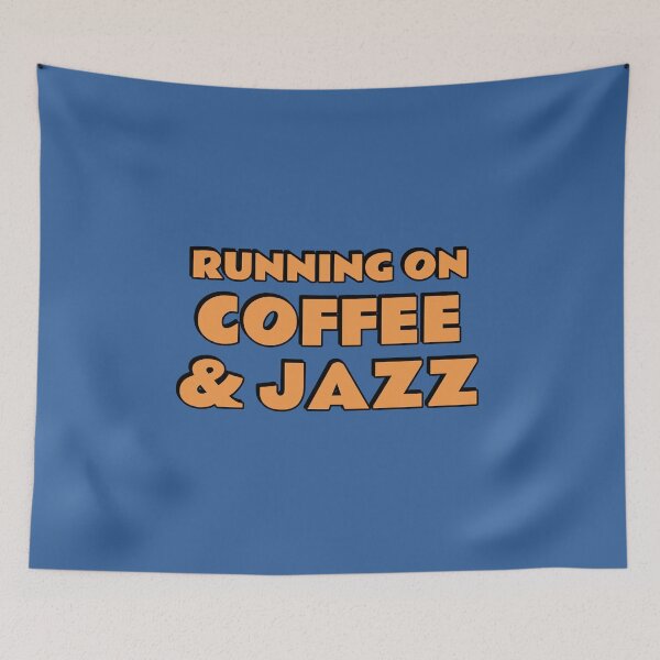 Item preview, Running on coffee and jazz  designed and sold by Inspirationmotivation.