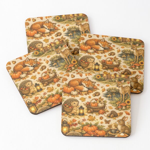 Item preview, Autumn Woodland Cottagecore – Harvest Forest Cozy Pattern designed and sold by Shadowframe Studios.