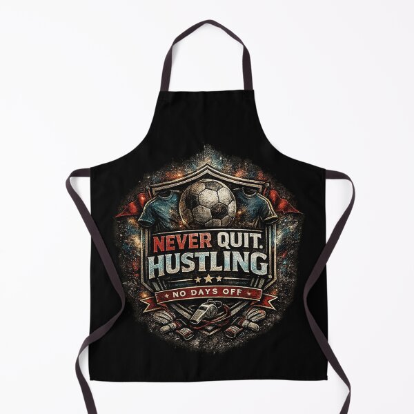 Item preview, Never Quit Hustling Soccer Motivation designed and sold by LegendCourt.