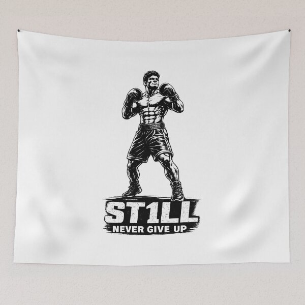 Item preview, ST1LL Never Give Up – Boxer Motivation Design designed and sold by ST1LL ONE.