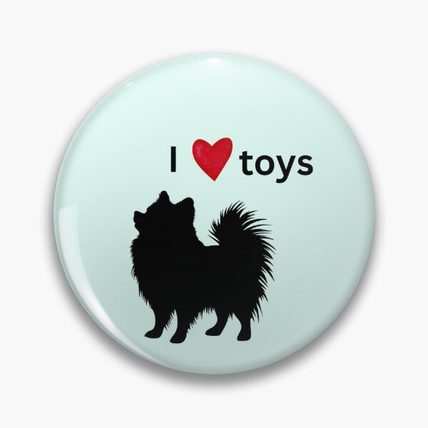 Item preview, I love toys - small breed appreciation sticker  designed and sold by PeelsGood.