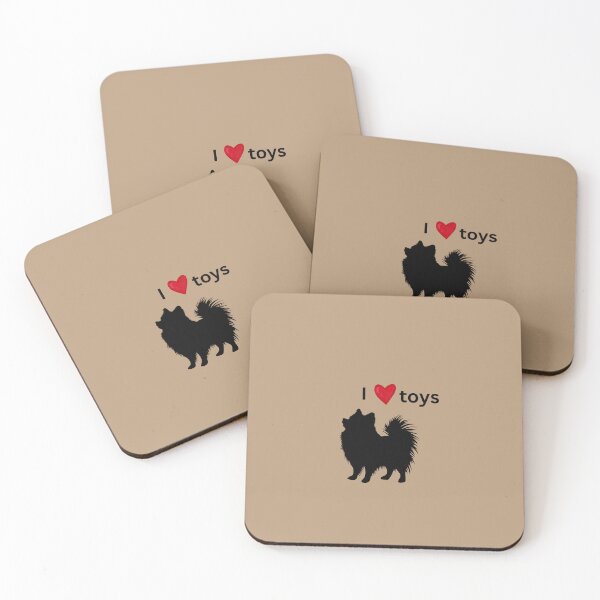 Item preview, I love toys - small breed appreciation sticker  designed and sold by PeelsGood.