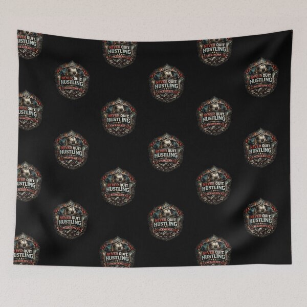 Item preview, Never Quit Hustling Soccer Motivation designed and sold by LegendCourt.