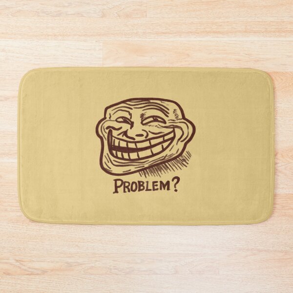 Item preview, Problem? Troll Face Retro Vintage Meme | Funny Internet Meme Sticker | Distressed Y2K Graphic Tee designed and sold by StickyDelights.