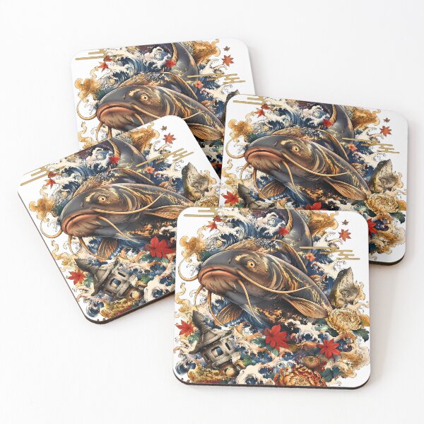 Item preview, Namazu Catfish Art – Japanese Earth Shaker Yokai Ukiyo-e Illustration designed and sold by kaxymax.