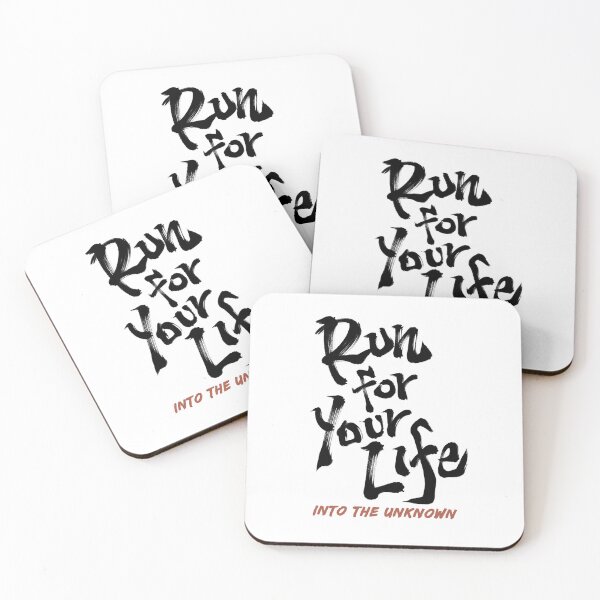 Item preview, Run For Your Life - Into The Unknown Japanese Calligraphy designed and sold by Necokite.