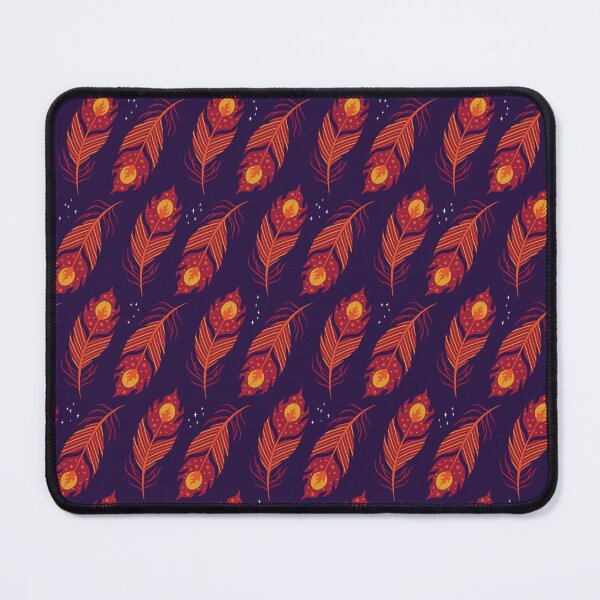 Item preview, Patrón de plumas de fénix - Morado real designed and sold by Daniel Bevis Design.