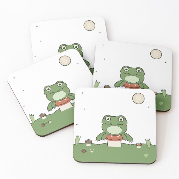 Item preview, Goblincore Frog on Mushroom — Cottagecore Forest Aesthetic designed and sold by inkbymuntaha.