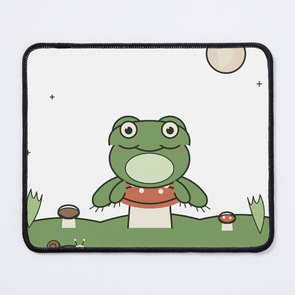 Item preview, Goblincore Frog on Mushroom — Cottagecore Forest Aesthetic designed and sold by inkbymuntaha.