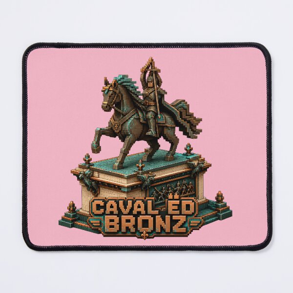 Item preview, Caval ed Bronz Torino Statue Blocky Voxel Art designed and sold by Torinostalgia.
