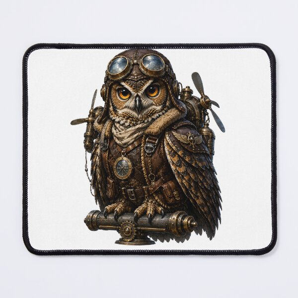 Item preview, Vintage Aviator Owl Sticker designed and sold by VerdePegajoso.