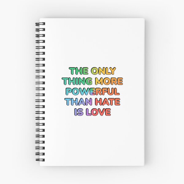 Item preview, The Only Thing More Powerful Than Hate Is Love - LGBT Pride designed and sold by Inspirationmotivation.
