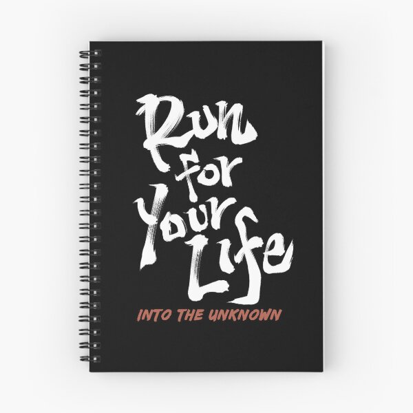 Item preview, Run For Your Life - Into The Unknown Japanese Calligraphy designed and sold by Necokite.