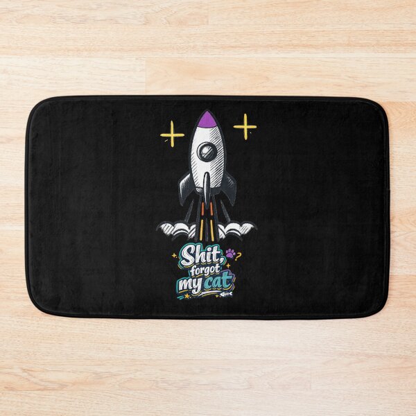 Item preview, Shit, Forgot My Cat – Funny Cat Quote Design designed and sold by Rocket&Stars.