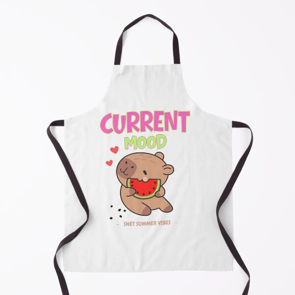 Item preview, Current Mood Capybara Eating Sweet Watermelon designed and sold by KAWAII STUDIO NB.