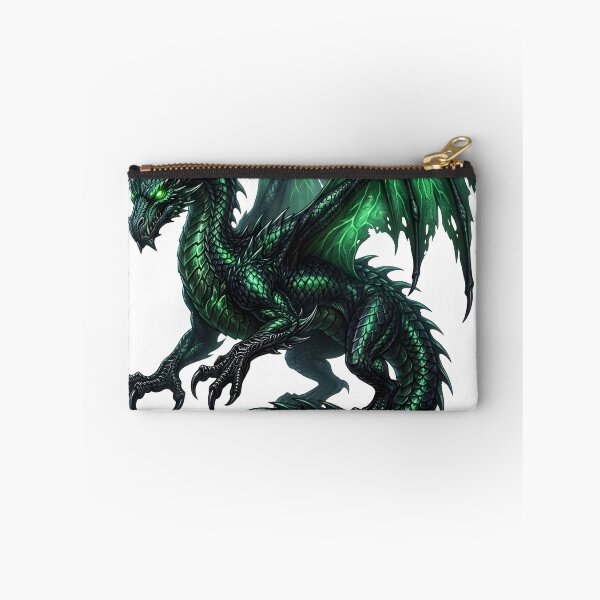 Item preview, Emerald Green Dragon Fantasy Art | Fierce Mythical Dragon Illustration designed and sold by DragonSerpent Ink.