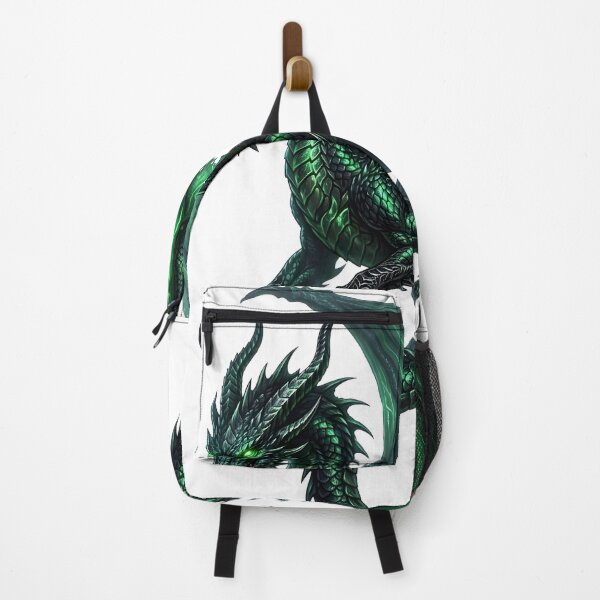 Item preview, Emerald Green Dragon Fantasy Art | Fierce Mythical Dragon Illustration designed and sold by DragonSerpent Ink.