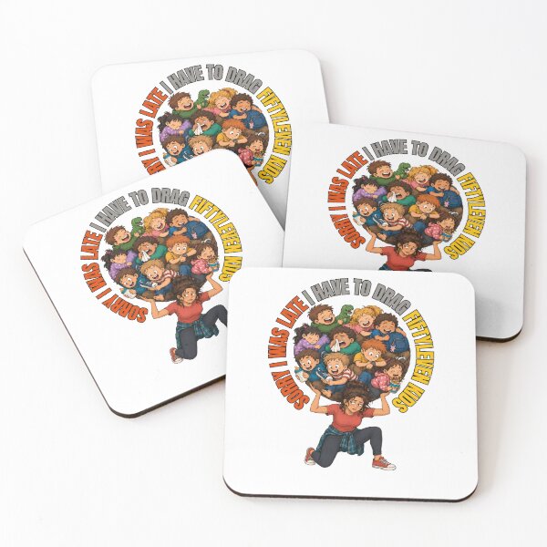 Item preview, Sorry I Was Late I Have To Drag Fiftyleven Kids Funny Mom Illustration designed and sold by GibasVisuals.