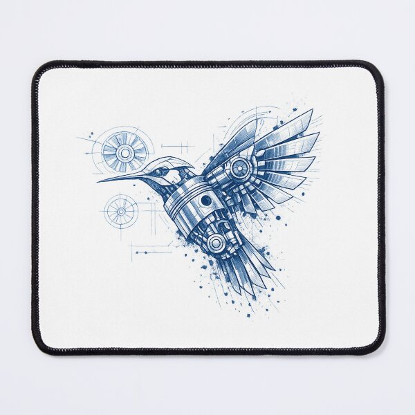Item preview, Mechanical Turbine Hummingbird Blueprint designed and sold by teemix.
