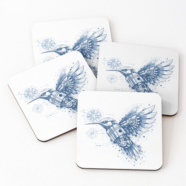 Item preview, Mechanical Turbine Hummingbird Blueprint designed and sold by teemix.