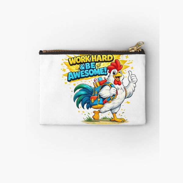 Item preview, Work Hard & Be Awesome – Cute Rooster Back to School Design designed and sold by HoMya.