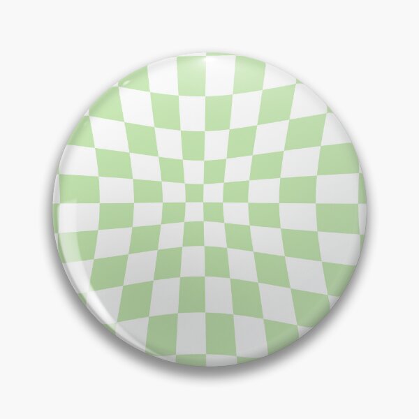 Item preview, Warped Light Green Chequered Pattern designed and sold by Jeallan Designs.