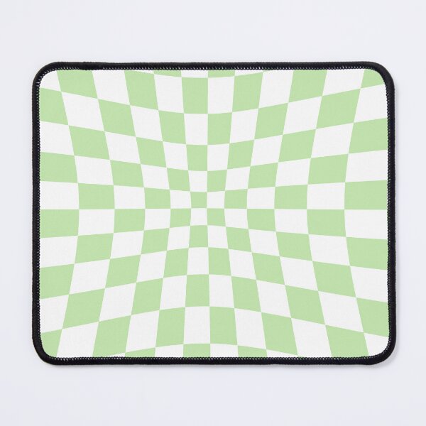 Item preview, Warped Light Green Chequered Pattern designed and sold by Jeallan Designs.